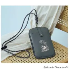 新品未使用ムーミンリトルミイ肩掛せストラップ付マルチケースリンネル付録サコッシュ