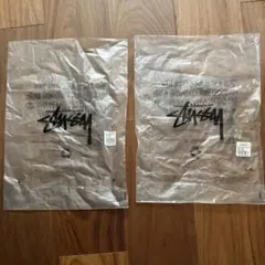 STUSSY ステューシー クリアバッグ ショッパー 2枚セット ロゴ入り