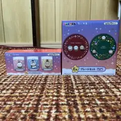 ちいかわ エニマイくじ　プレートセット 2枚入り、キャンドルセット