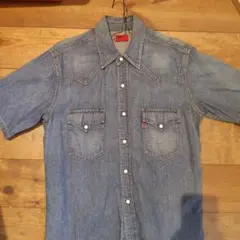 Levi's リーバイス デニムシャツ 半袖 ウエスタンのサムネイル