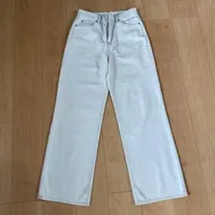 UNIQLO JEANS ストレートデニム ハイライズ 25インチ