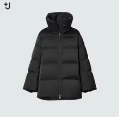 【クーさま専用】UNIQLO +Ｊダウンボリュームジャケット ブラックXS