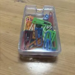 多色クリップセット プラスチックケース入り