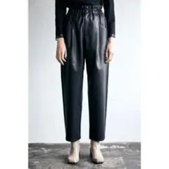 moussy  F／LEATHER GATHER パンツ