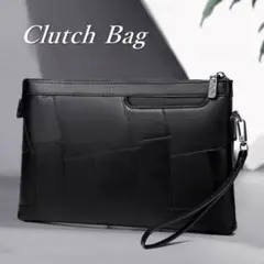 クラッチバッグ メンズ PUレザー フォーマル おしゃれ 結婚式 カジュアル