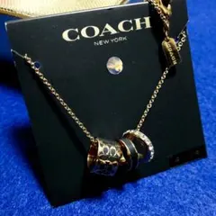 COACH ネックレス 3連リング ゴールドのサムネイル
