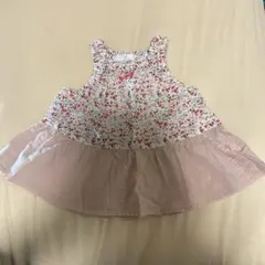 bebe 花柄チュニック ピンク系