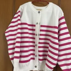 NANO universe ストライプカーディガン