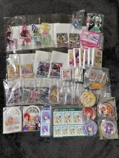 アイカツ　グッズセット　50点（アクリルスタンド・カード）
