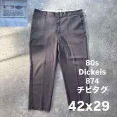 80s Dickies ディッキーズ　チビタグ　874 ワークパンツ　usa製