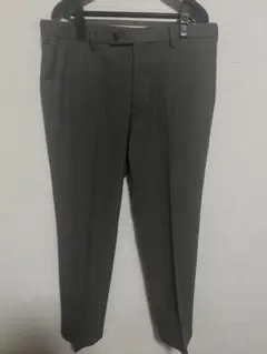 ユニクロ 感動パンツ ソフトタッチ ウールライク ウエスト88cm 회색
