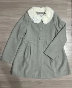 新品【タグつき】mezzo piano メゾピアノ コート グレー 160 L