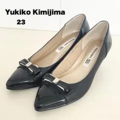 美品⭐︎Yukiko Kimijima ポインテッドトゥパンプス リボン 23