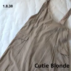 【CutieBlonde】Мサイズ　ベージュ　ジャンバーロングスカートのサムネイル