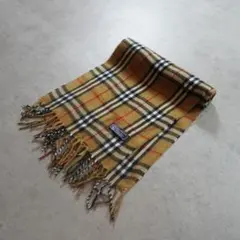 Burberrysバーバリー ノバチェックマフラー ベージュウールイングランド製