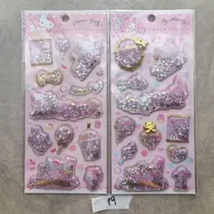 【19】キラキラカプセルシール キティ マイメロディー 2冊セット