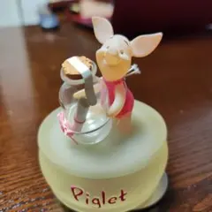 ピグレット フィギュア付きオルゴール 約8cm