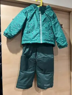 Columbia 子ども用スキーウェアセット 緑
