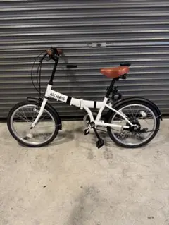 ARCHNESS 20インチ 折りたたみ自転車 6段変速 ホワイト
