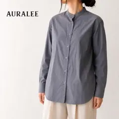 AURALEE バンドカラーシャツ WASHED FINX TWILL 22SSのサムネイル
