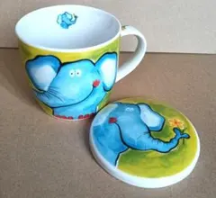蓋付きマグカップ 象さん柄　Gallery