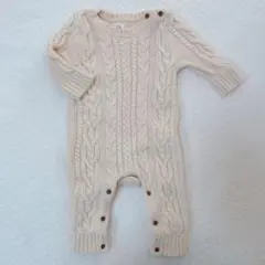baby GAP ケーブルニットロンパース