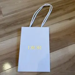 Dior ショップ袋 ホワイト ゴールドロゴ