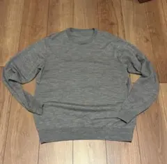 Muji 無印良品　洗えるウールハイゲージクルーネックセーター　ウール100%