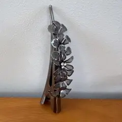 花のヘアピン　コンコルドクリップ　くちばしクリップ　ヘアアクセサリー