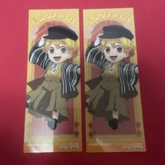 鬼滅の刃 クリアしおり 我妻善逸　2枚セット