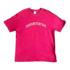 thisisneverthat ロゴ Tシャツ ピンク Lサイズのサムネイル