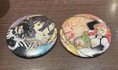 鬼滅の刃　吾峠呼世晴　原画展　コレクション缶バッジ第6弾　甘露寺蜜璃　伊黒小芭内