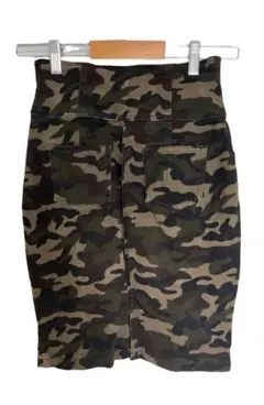 one way ワンウェイ 迷彩 タイトスカート カモフラ ミリタリーカーゴ M