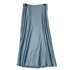 ZARA ザラ　サテン ロングフレアスカート　ウエストゴム　S