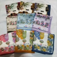 レディースハンカチ　9枚セット レトロ