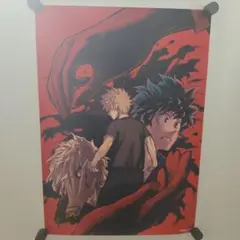 ヒロアカ 原画展 A2アートポスター 2枚セット 頑張れ 緑谷出久 爆豪