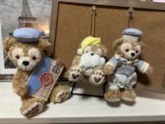 【3点セット】ダッフィー ぬいぐるみバッジ くっつきぬいぐるみ ディズニー