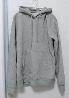美品 グレー フード付き パーカー Mサイズ レディース