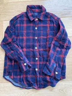 GapKids チェック柄長袖シャツ 120