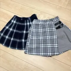 グローバルワーク✳︎チェックスカート２点SET