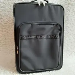 未使用に近い　マリークワント キャリーバッグ　ブラック　二輪　鍵付き