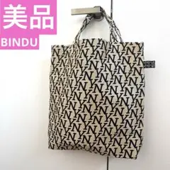 美品★BINDU ビンドゥー★NYロゴ トートバッグ★総柄★フリークスストアのサムネイル