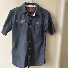 Dickies ワークシャツ ストライプ Lサイズ