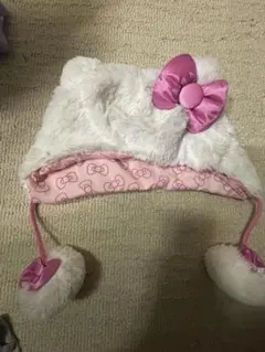 ハローキティ ふわふわ帽子 キティちゃん帽子 ユニバ