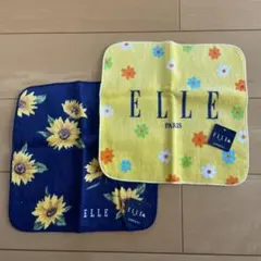 【新品・未使用】ELLE タオルハンカチ 2枚セット