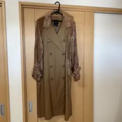 新品w closet ベージュ ダブルブレスト トレンチコート