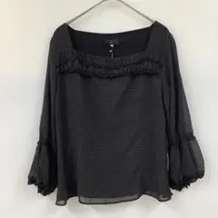 DINJU ディニュー フリル付き長袖ブラウス POLA ポーラのサムネイル