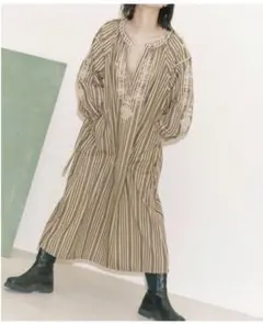Sara mallika サラマリカ ギンガムチェック ワンピース 半袖 美品