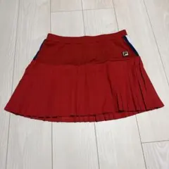 【FILA】スコート　レッド　L