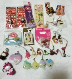 ✨激レア✨ハローキティ 30周年/ご当地/非売品 レトロストラップ 10点
